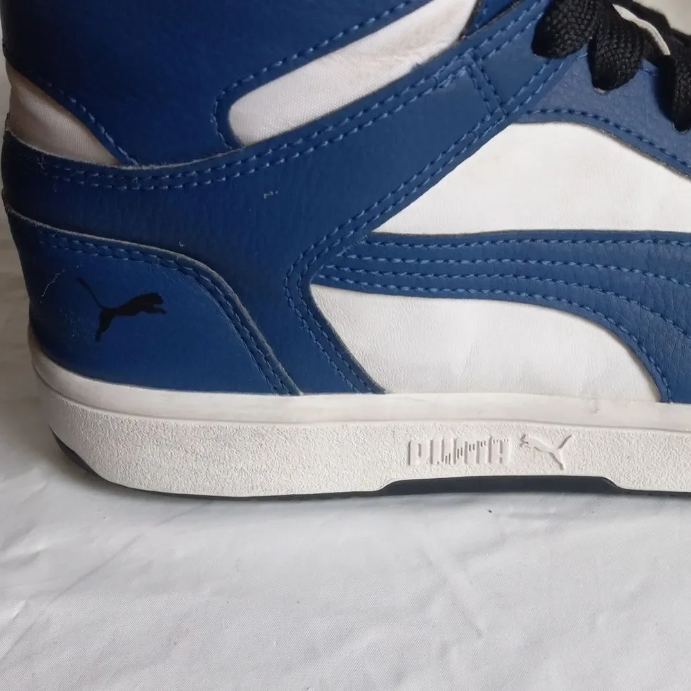 Puma 6 Mens White and Blue